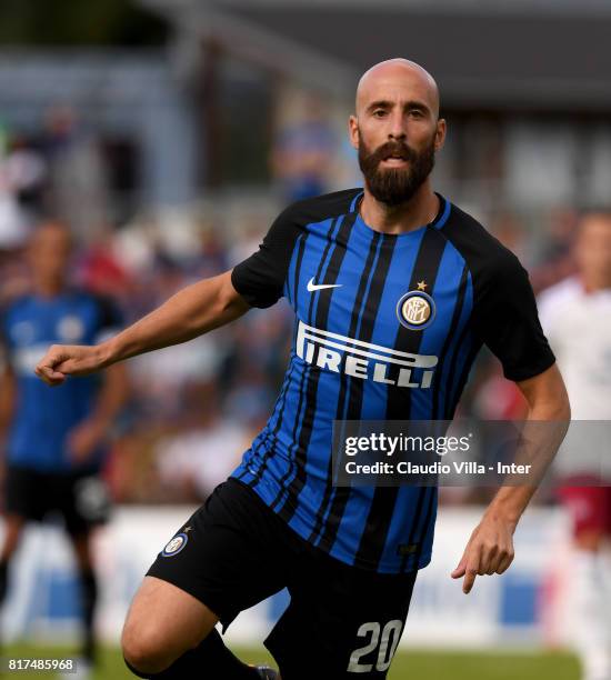 Borja Valero of FC Internazionale in action during the Pre-Season Friendly match between FC Internazionale and Nurnberg on July 15, 2017 in Bruneck,...