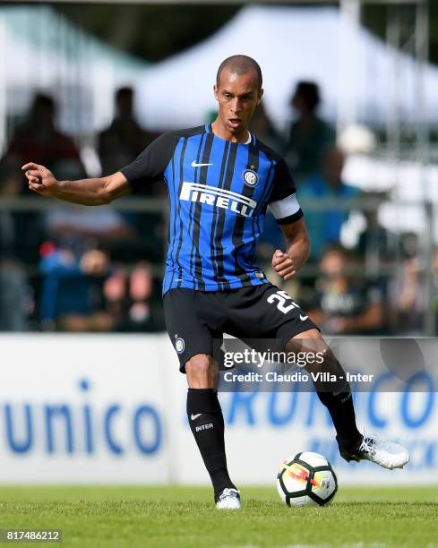 Joao Miranda de Souza Filho of FC Internazionale in action during the Pre-Season Friendly match between FC Internazionale and Nurnberg on July 15,...