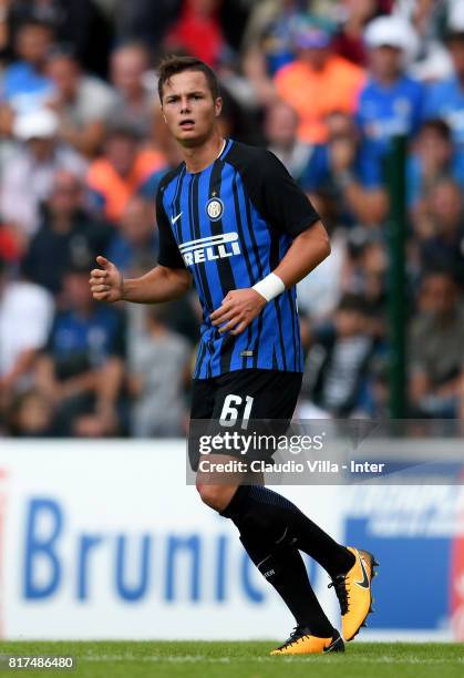 Zinho Vanheusden of FC Internazionale in action during the Pre-Season Friendly match between FC Internazionale and Nurnberg on July 15, 2017 in...