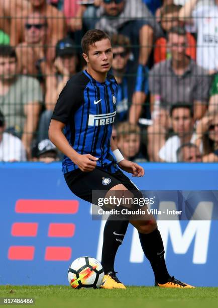 Zinho Vanheusden of FC Internazionale in action during the Pre-Season Friendly match between FC Internazionale and Nurnberg on July 15, 2017 in...