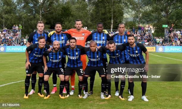 Internazionale pose for a photo during the Pre-Season Friendly match between FC Internazionale and Nurnberg on July 15, 2017 in Bruneck, Italy.