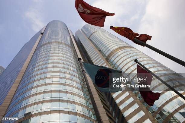 One and Two Exchange, home of the Hong Kong Stock Exchange, Central Hong Kong, China