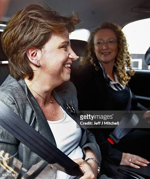 Wendy Alexander, Scottish Labour leader leaves John Smith House after resigning on June 28, 2008 in Glasgow, Scotland. Her resignation comes after...