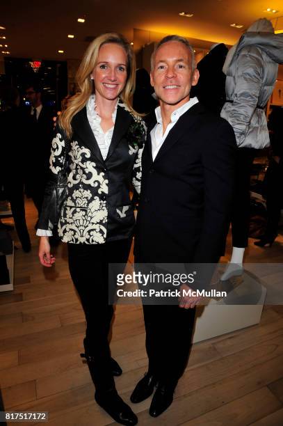Melissa Barrett Rhodes and Russell Groves attend Ann Taylor Flatiron Store Opening at Ann Taylor NYC on December 2, 2010 in New York City.