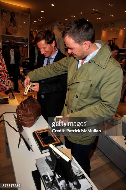 Andrew Taylor and Michael Carl attend Ann Taylor Flatiron Store Opening at Ann Taylor NYC on December 2, 2010 in New York City.
