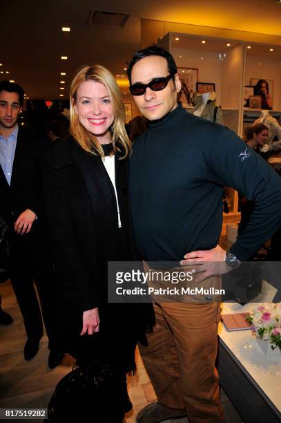 Amy McFarland and Moss Lipow attend Ann Taylor Flatiron Store Opening at Ann Taylor NYC on December 2, 2010 in New York City.