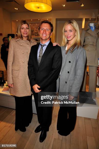 Virginia Smith, Andrew Taylor and Meredith Melling Burke attend Ann Taylor Flatiron Store Opening at Ann Taylor NYC on December 2, 2010 in New York...