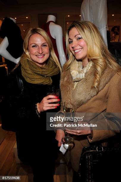 Ola Matulanied and Amber Herring attend Ann Taylor Flatiron Store Opening at Ann Taylor NYC on December 2, 2010 in New York City.
