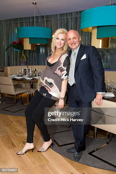 Aldo Zilli and Nikki Zilli attend the official opening of myhotel Brighton on June 27, 2008 in Brighton, England.