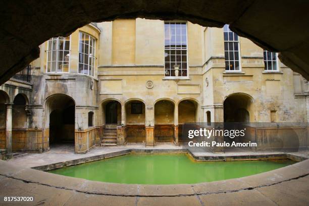 roman baths in england - roman bath england stock pictures, royalty-free photos & images