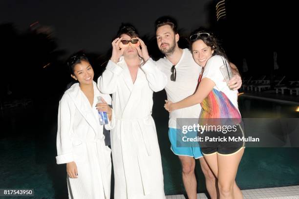 Felicia Jo, TC Meggs, Thomas Bussell and Courtney Boyd Myers attend ANDRE BALAZS Celebrates 10 Years Of BRUCE WEBER'S All American: A Little Bear...