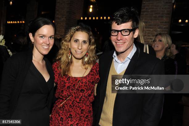 Patricia Schmiedigen, Laura Rubin and Martin Marks attend VINCE and GOODS FOR GOOD Holiday Party with RUFUS WAINWRIGHT at Vince on December 21, 2010...