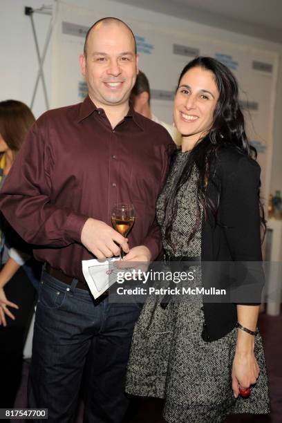 Michael Plosky and Theresa Catena attend LAMPE BERGER'S Pop Up Store hosts Reception and screening of Hamptons International Film Festival Audience...