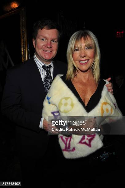 Michael Hite and Diane Zuckerman attend WSJ. Magazine + The House of Krug Cocktail Reception + Dinner at The Lion NYC on December 14, 2010 in New...