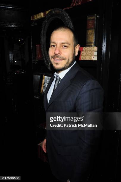 Alberto Apodaca attends WSJ. Magazine + The House of Krug Cocktail Reception + Dinner at The Lion NYC on December 14, 2010 in New York City.