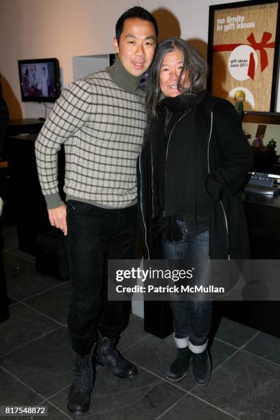 Shaokao Cheng and Yoehlee Tang attend 8th Annual BoCONCEPT/KOLDESIGN Holiday Party at Bo Concept Madison Ave on December 14th, 2010 in New York City.