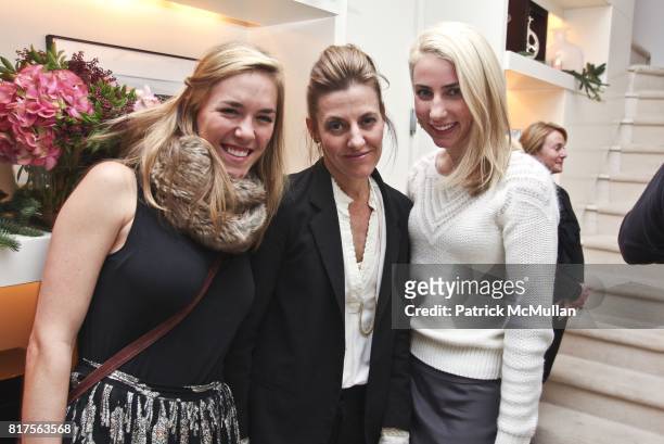 Avery Cox, Heather Caster and Alexis Manfer attend Sferra and Campion Platt Celebrate the Holidays at the home of Campion Platt at Private Residence...