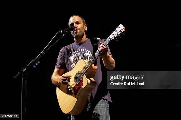 Jack Johnson performs at Pavilhao Atlantico on June 26, 2008 in Lisbon, Portugal.