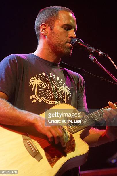Jack Johnson performs at Pavilhao Atlantico on June 26, 2008 in Lisbon, Portugal.