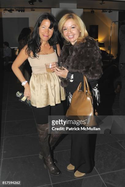 Rose Geller and Adelle Anino attend 8TH ANNUAL BoCONCEPT/KOLDESIGN HOLIDAY PARTY at BoConcept on December 14, 2010 in New York City.