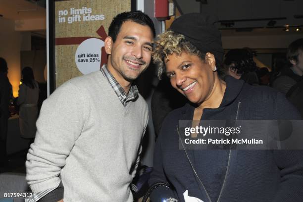 Luis Sarmiento and Katty Hughes attend 8TH ANNUAL BoCONCEPT/KOLDESIGN HOLIDAY PARTY at BoConcept on December 14, 2010 in New York City.