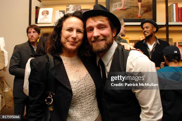 Margo Frankel and Brian Bowen Smith attend Bookmarc Celebrates Brian Bowen Smith and the Men and Women of Los Angeles at Bookmarc Store on December...