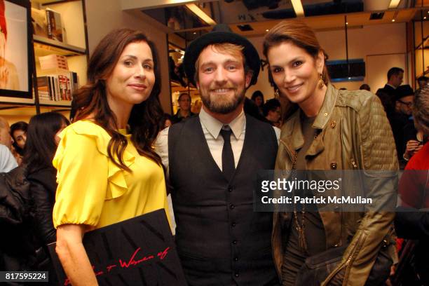 Minnie Driver, Brian Bowen Smith and Cindy Crawford attend Bookmarc Celebrates Brian Bowen Smith and the Men and Women of Los Angeles at Bookmarc...