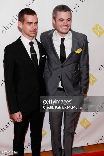 Jack Dorsey and Scott Harrison attend CHARITY: WATER 5th Annual Charity Ball at Metropolitan Pavillion on December 13, 2010 in New York City.