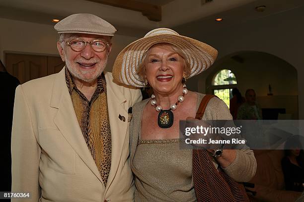 Harold and Jan Katz attend Trigg Ison Fine art exhibit for the work of Maxine Kim Stussy-Frankel at her home June 28, 2008 in Los Angeles, California.