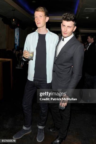 Guest and Cameron Moir attend LADY MONIKA Hosts The VMAN Party Art Basel Closing Night Party at Coco de Ville on December 4, 2010 in Miami Beach,...