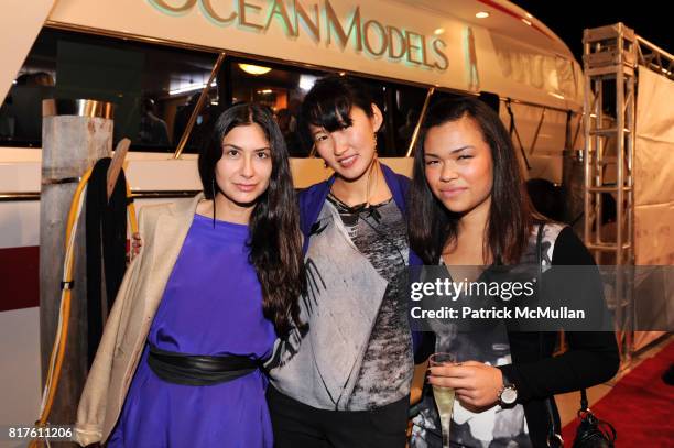Neda Mansori, Saule Webb and Lala Calveris attend OCEAN Models Miami Presents Babes In Toyland - Curated By LEA MUSES at Ocean Models Yacht on...