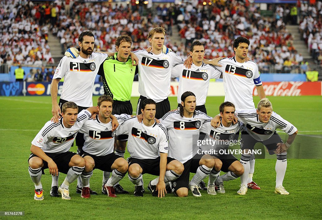 German players (from top, L) defender Ch