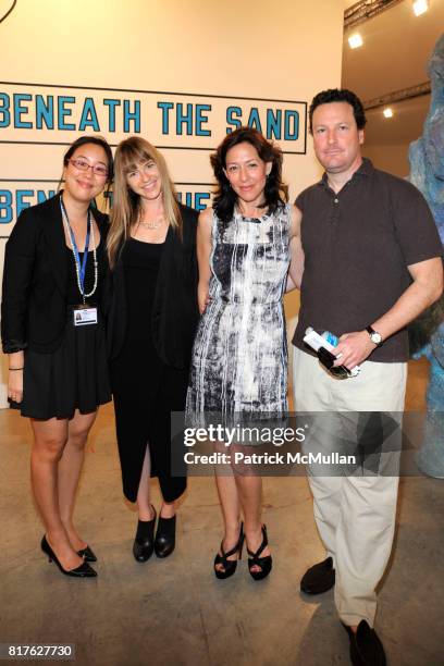 Jennifer Loh, Heather Harmon, Shaun Regan and Jamie Frankfort attend ART BASEL MIAMI BEACH 2010 at Miami Beach Convention Center on December 1, 2010...