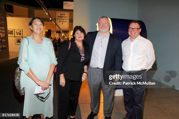 Barbara Chu, Nancy Harrison, Andy Augenblick and Paul Kasmin attend ART BASEL MIAMI BEACH 2010 at Miami Beach Convention Center on December 1, 2010...