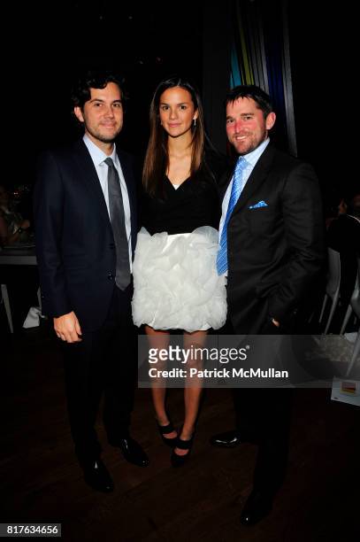 Scott Sartiano, Allie Rizzo and Christian Simonds attend ACRIA 15th Annual Holiday Benefit Dinner hosted by InStyle Magazine and Urban Zen at Urban...