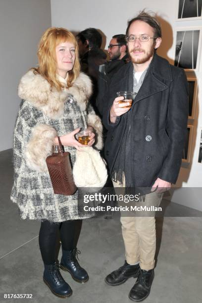 Amanda Ryan and Thomas Byrd attend Artist's Reception with NATHAN HARGER at Hasted Kraeutler on December 9th, 2010 in New York City.