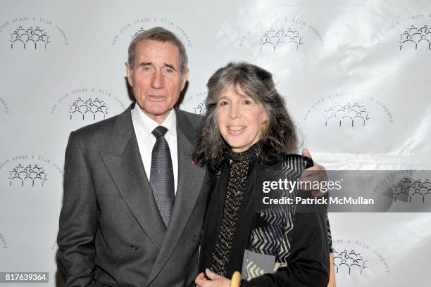 Jim Dale and Julia Schafler attend New York Stage and Film Honors LAURA LINNEY and JORDAN ROTH at Annual Winter Gala at The Plaza Hotel on December...