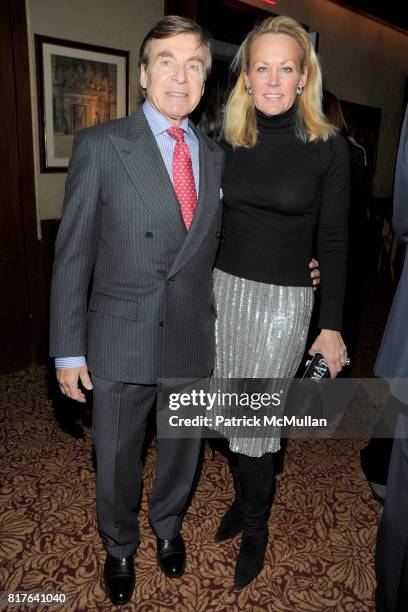 Dr. Sherrell Aston and Muffie Potter Aston attend ANNE HEARST MCINERNEY, JAY MCINERNEY and GEORGE FARIAS Holiday Party at 21 Club on December 16,...