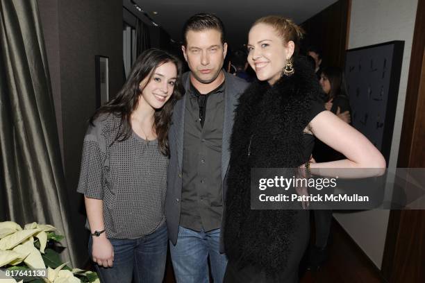 Camilla Grove, Stephen Baldwin and Mandy Stadtmiller attend THE CINEMA SOCIETY & THE CREATIVE COALITION host the after party for "CASINO JACK" at...