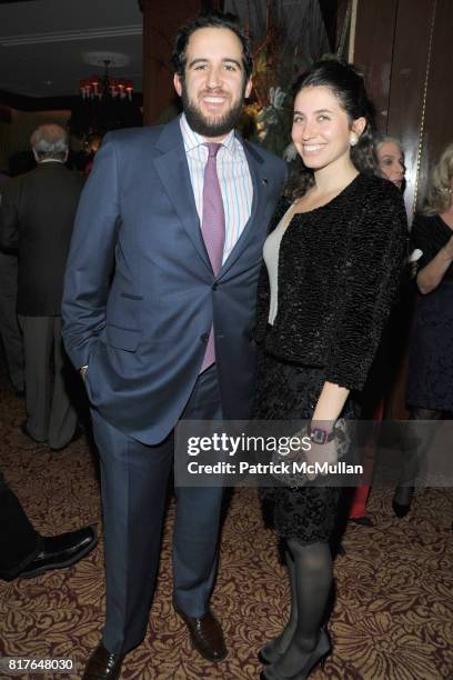 Michael Rudin and Sabrina Leichter attend ANNE HEARST MCINERNEY, JAY MCINERNEY and GEORGE FARIAS Holiday Party at 21 Club on December 16, 2010 in New...