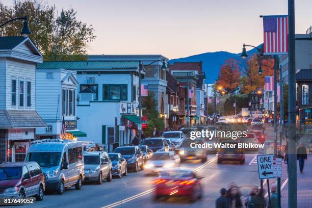 usa, new york, exterior - lake placid ciudad fotografías e imágenes de stock