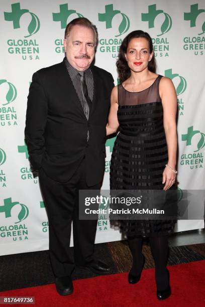 Brian Cox, Nicole Ansari-Cox attend GLOBAL GREEN USA's 11th Annual Sustainable Design Awards at Pier 60 at Chelsea Piers on December 6th, 2010 in New...