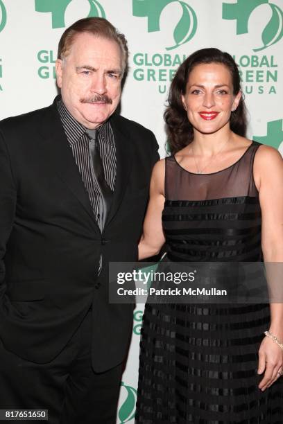 Brian Cox, Nicole Ansari-Cox attend GLOBAL GREEN USA's 11th Annual Sustainable Design Awards at Pier 60 at Chelsea Piers on December 6th, 2010 in New...