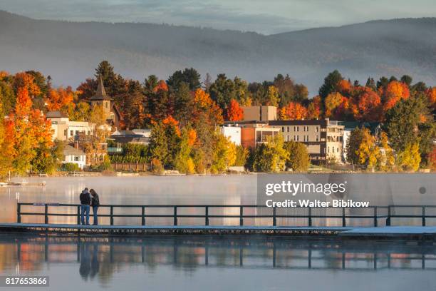 usa, new york, exterior - lake placid ny photos et images de collection