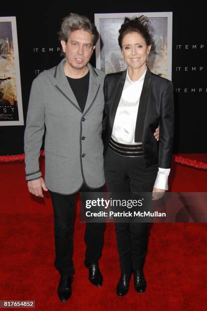 Elliot Goldenthal and Julie Taymor attend The Tempest World Premiere at El Capitan Theatre on December 6, 2010 in Hollywood, California.