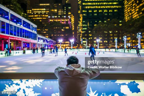 usa, new york, interior - ice skating rink stock pictures, royalty-free photos & images