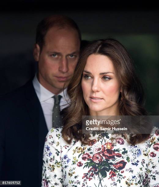 Prince William, Duke of Cambridge and Catherine, Duchess of Cambridge visit the Stutthof concentration camp during an official visit to Poland and...