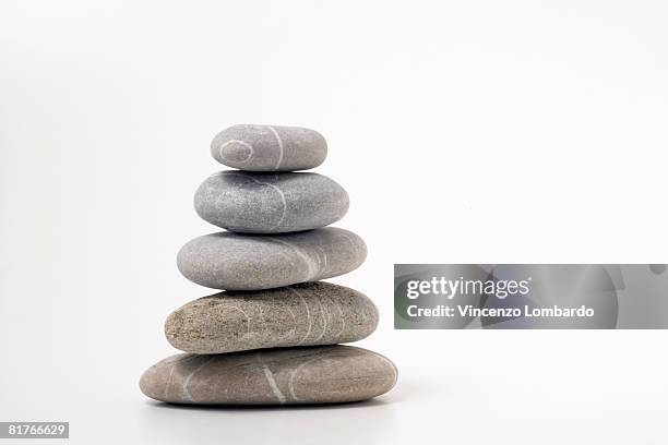 Stack of Five Flat Rocks stock photo. Image of pebble - 26406978