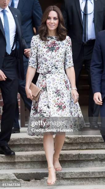 Catherine, Duchess of Cambridge and Prince William, Duke of Cambridge visit the Stutthof concentration camp during an official visit to Poland and...