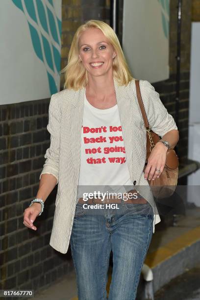 Camilla Dallerup seen at the ITV Studios on July 18, 2017 in London, England.